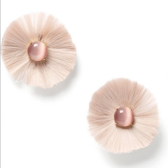 NWT KATE SPADE ♠️ POSH POPPY STATEMENT EARRINGS IN BLUSH - Picture 2 of 11